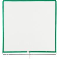 TRP WORLDWIDE Single Net Scrim 48 x 48"" Tela Negra, Marco de Acero Inoxidable, Pin de Mont
