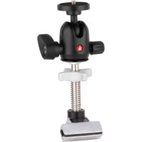 Cardellini 494 Mini Ball Head con Mic Clamp - Soporte de Accesorios, Color Negro/Silver, P