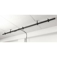 ALZO Barra de Montaje Suspendida para Techo de 6' con Cable de 15' y Clips Ajustables