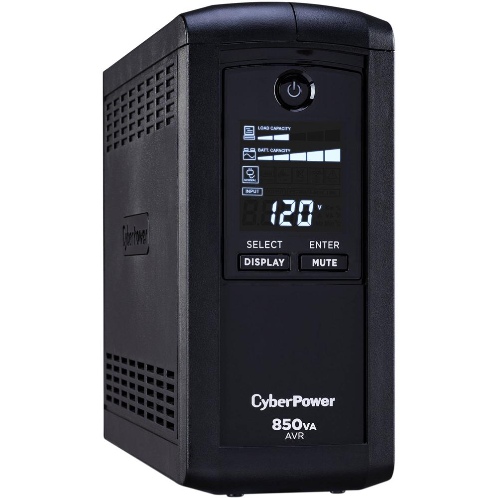 CyberPower CP850AVRLCD UPS 850VA/510W con 9 Salidas, Regulación Automática de Voltaje y