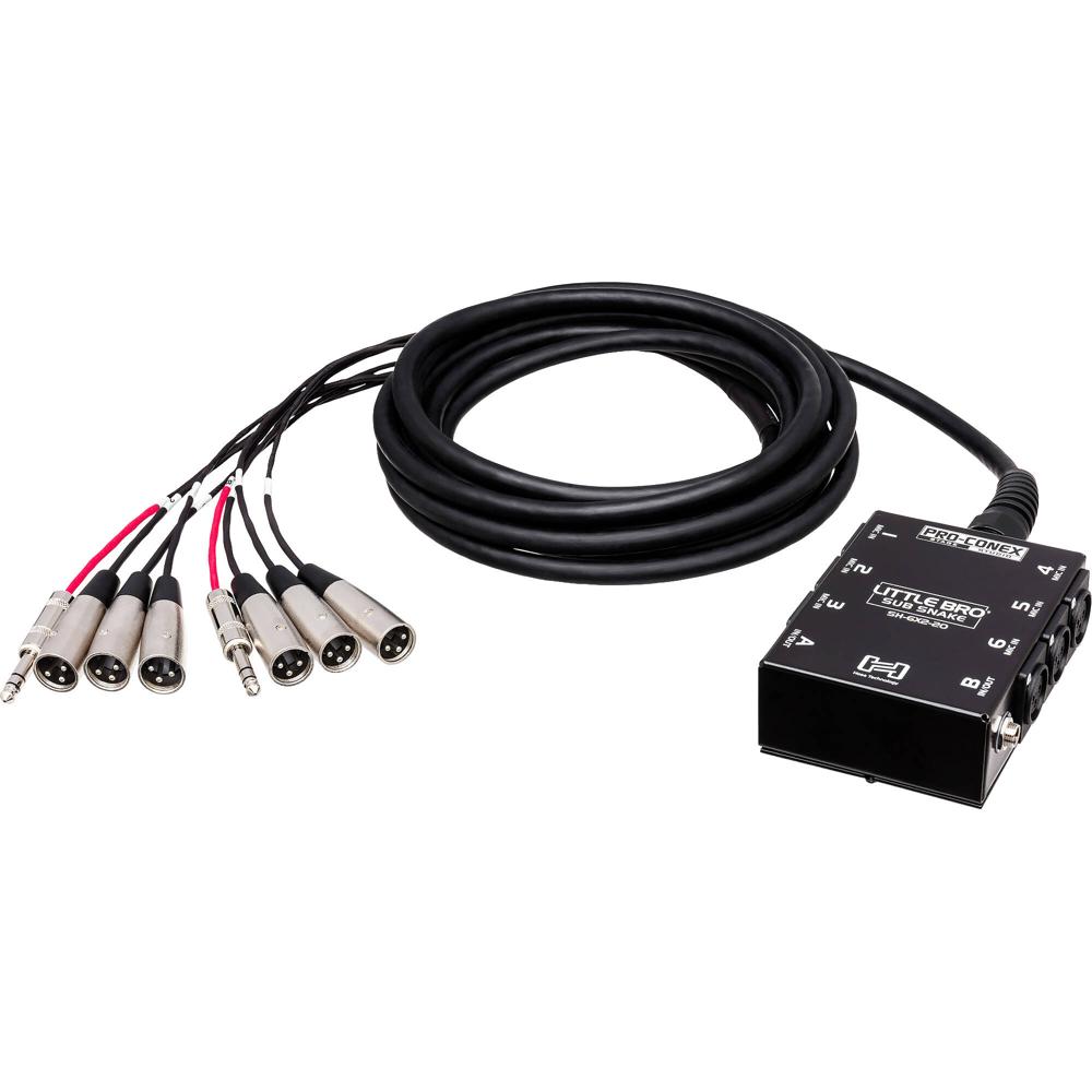 Hosa Technology Snake Stage Box SH6X250 - 50' con 6 Canales de Envío y 2 de Retorno