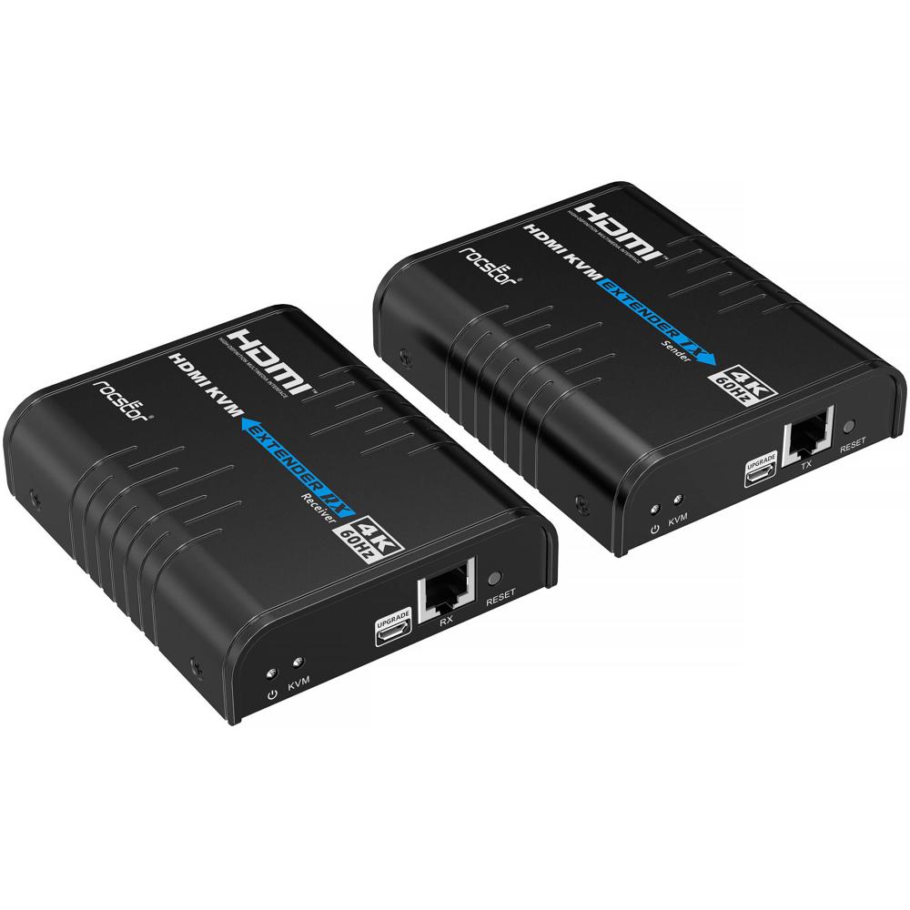 Rocstor TrueReach TR19 KVM Extender HDMI 4K60 hasta 656' con USB y Audio