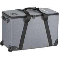 Nanlux Trolley Case para Evoke 1200 LED Light - Color Gris, con Ruedas y Asa Retráctil