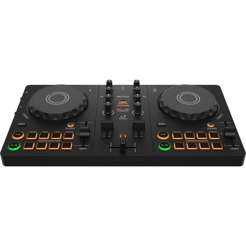 AlphaTheta DDJ-FLX2 Controlador DJ 2 Canales, Compatible con rekordbox, Serato DJ Lite y d
