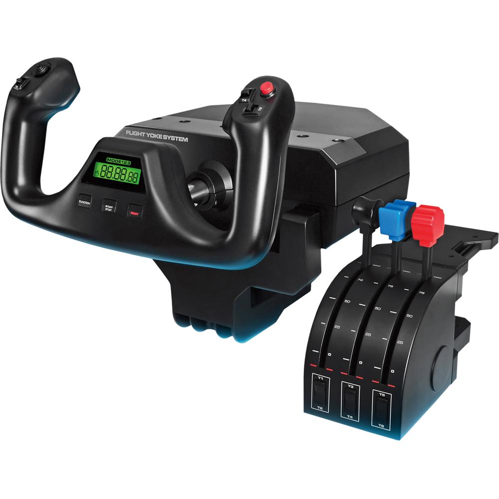 Logitech G Flight Yoke System - Sistema de Yoke y Cuadrante de Aceleración con 25 Botones