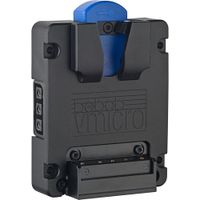 Bebob Vmicro Battery Plate V-Mount con 2 D-Tap Twist Rainproof
