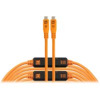 Tether Tools TetherPro Optima Cable USB-C 31' Naranja Alta Visibilidad, USB 3.2 Gen 2 (10