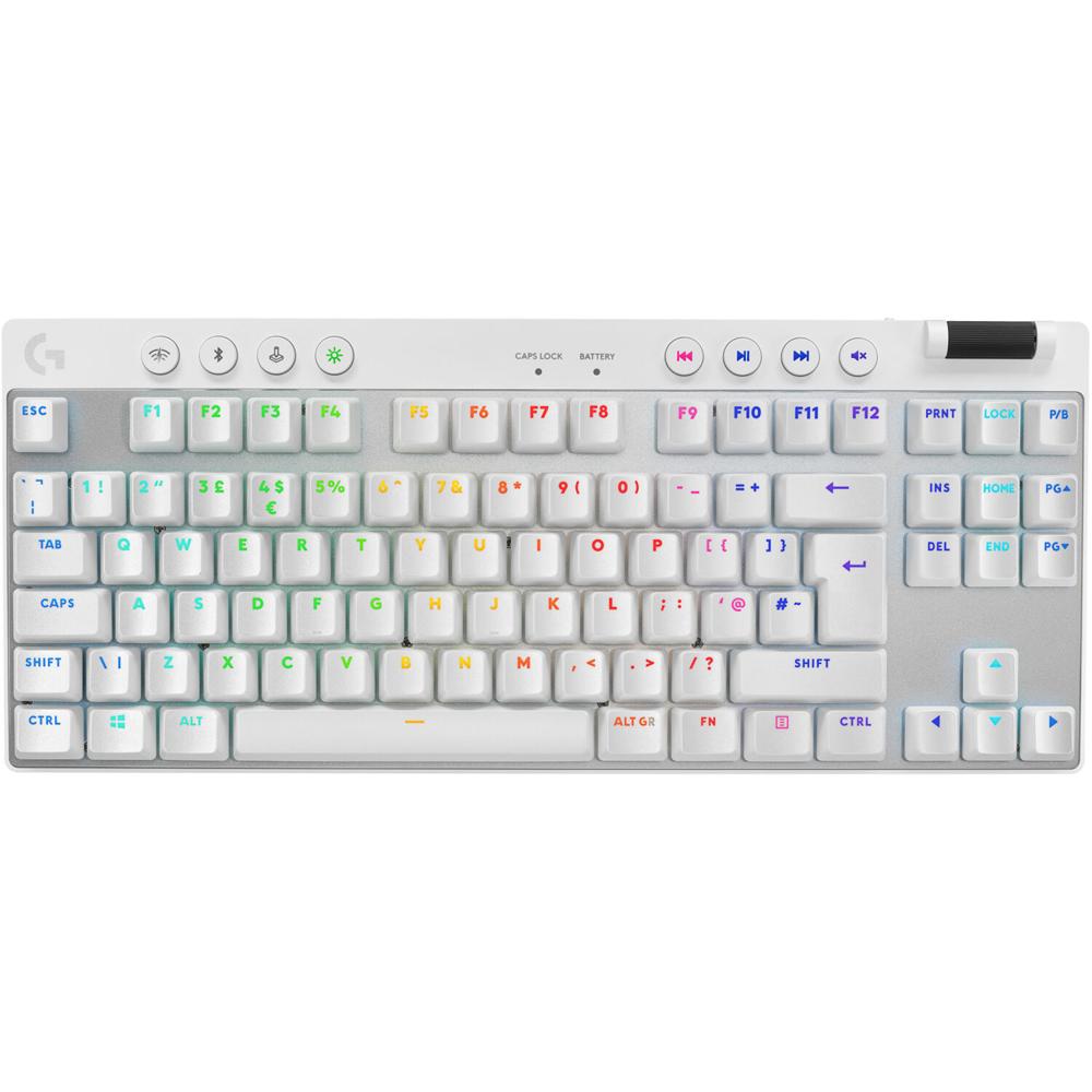 Logitech G PRO X TKL LIGHTSPEED Teclado Gaming Inalámbrico RGB (Blanco, Táctil) - Conect