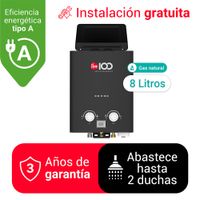 TERMA A GAS 8L GN PREMIUM RHEEM - TIRO NATURAL SIN DUCTO