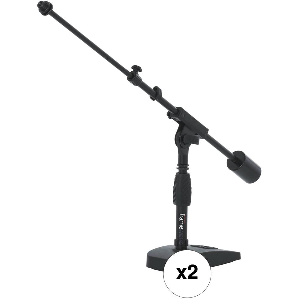Gator Soporte de Micrófono Telescópico para Podcasting - Rango Extensible 4 a 14.5""