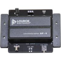 Louroe IF-1 Adaptador de Interfaz de Audio con Salidas RCA y 3.5mm, Ajuste de Ganancia Var