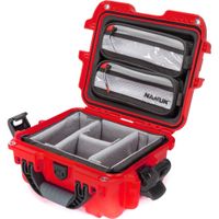 Nanuk 905 Pro Photo Kit - Estuche Duro Rojo 6.3L con Divisores Personalizables y Organizad