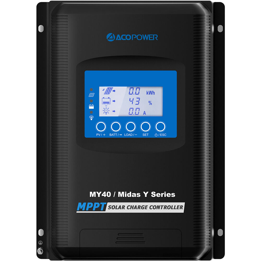 ACOPower Controlador de Carga Solar MPPT Midas 40A 12/24V - Eficiencia de Carga 99.5%, Pan