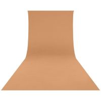 Westcott Fondo Resistente a Arrugas 9 x 20' Color Marrón Azúcar, Tela de Poliéster, Con