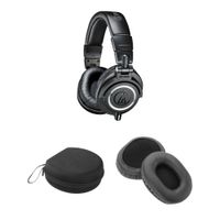 Audio-Technica ATH-M50x Auriculares Monitor con Estuche Universal y Cables