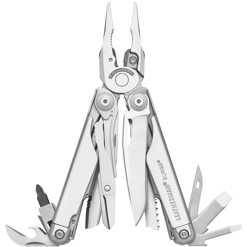 Leatherman Surge Multi-Tool 21 Herramientas, Cuchillas de 3.1"" en Acero Inoxidable, Pinzas