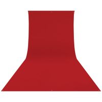 Westcott Fondo Resistente a Arrugas 9 x 20' Color Rojo Escarlata, Tela de Poliéster, Con