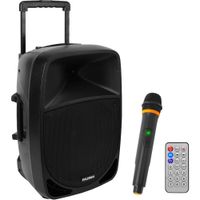 Pyle Pro PSBT125A Altavoz PA Portátil 2 Vías 1200W con Micrófono Inalámbrico