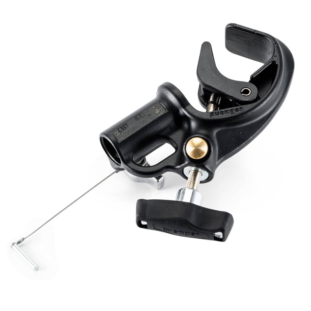 Avenger Quick Action Clamp 1-1/8"" Socket 220 lb Capacidad de Carga, Construcción de Alumi