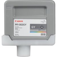 Canon PFI-302 Tinta Gris 330 ml para impresoras imagePROGRAF iPF8100 e iPF9100