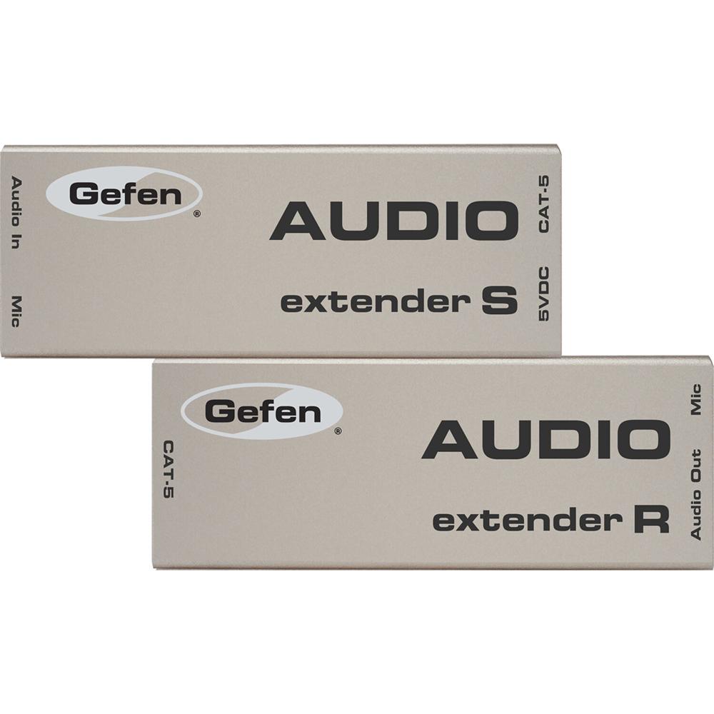 Gefen AUD-1000 Extensor de Audio Analógico, Transmisor y Receptor, Rango de 1000 pies, Re