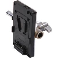 FXLion Adaptador de Placa de Batería V-Mount para Luces LED con Cable DC de 23.6""