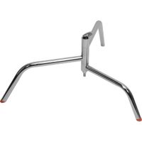 Matthews C Plus Turtle Base de Acero Cromado, Soporte C-Stand, Altura de Trabajo 29.4 cm,