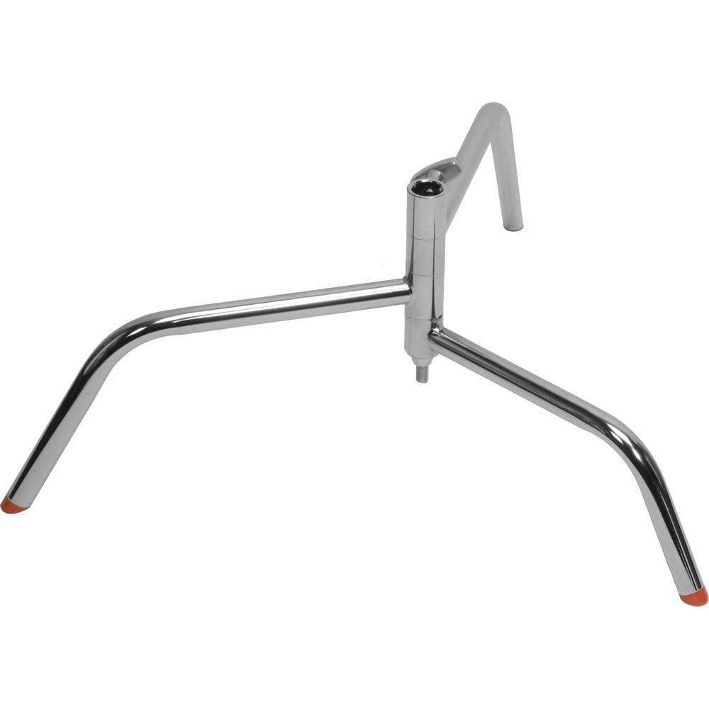 Matthews C Plus Turtle Base de Acero Cromado, Soporte C-Stand, Altura de Trabajo 29.4 cm,