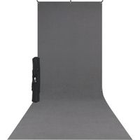 Westcott X-Drop Kit 5 x 12' Fondo Neutro Gris, Marco Expandible y Funda de Transporte