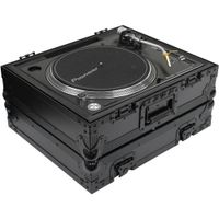 Odyssey Flight Case para Tornamesa Universal - Modelo Negro, Compatible con Tornamesas Est