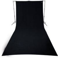 Westcott Fondo de Poliéster Resistente a Arrugas 9 x 20' Negro
