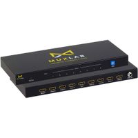 MuxLab Splitter HDMI 1 x 8 UHD 4K 60Hz 4:4:4, Soporta Dolby Vision y HDR, 18 Gb/s, Metal