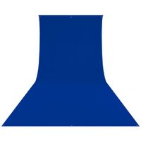 Westcott Fondo Resistente a Arrugas Chroma-Key Azul 9 x 20' - Tela de Poliéster, Lavable