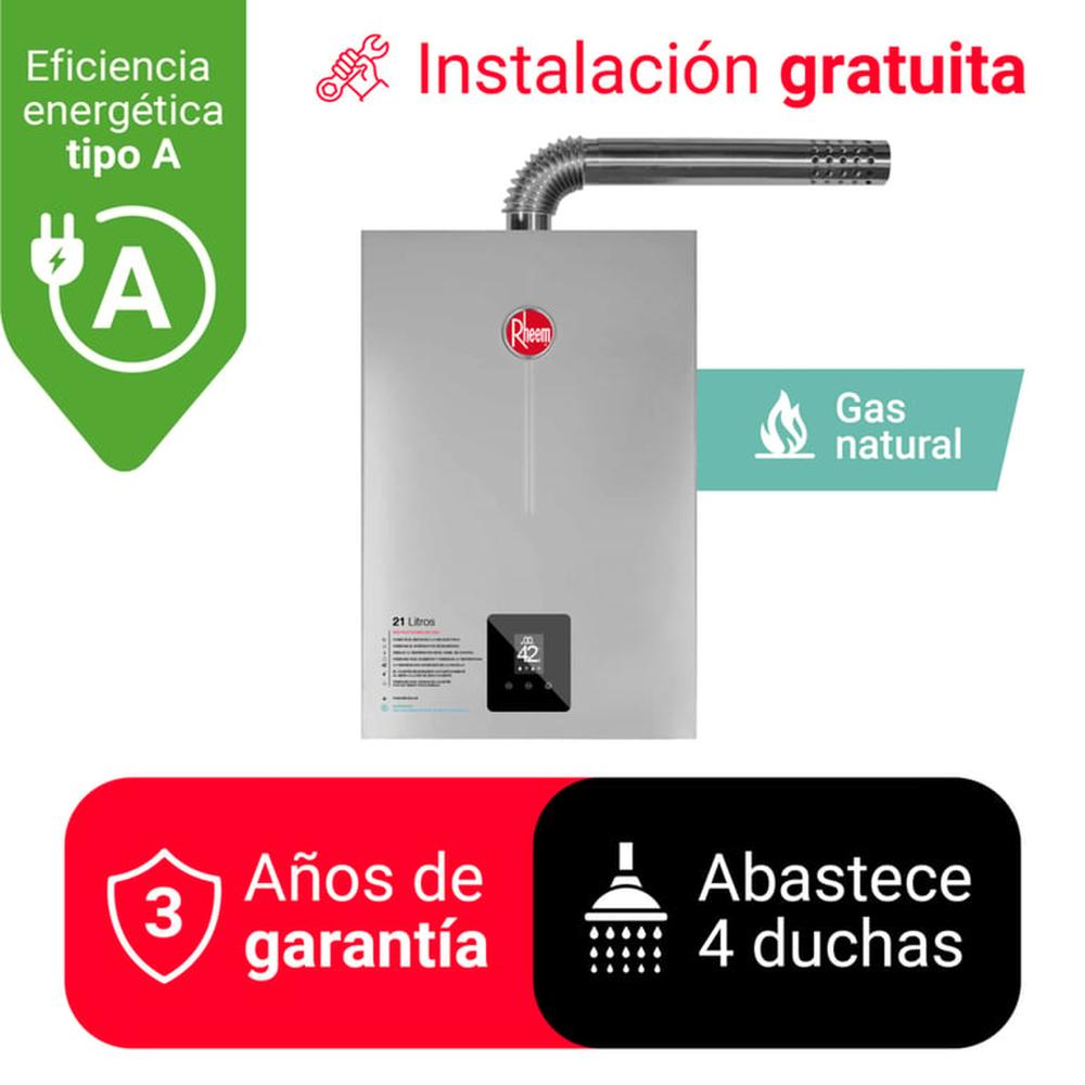 TERMA A GAS 21 L GN RHEEM TIRO FORZADO