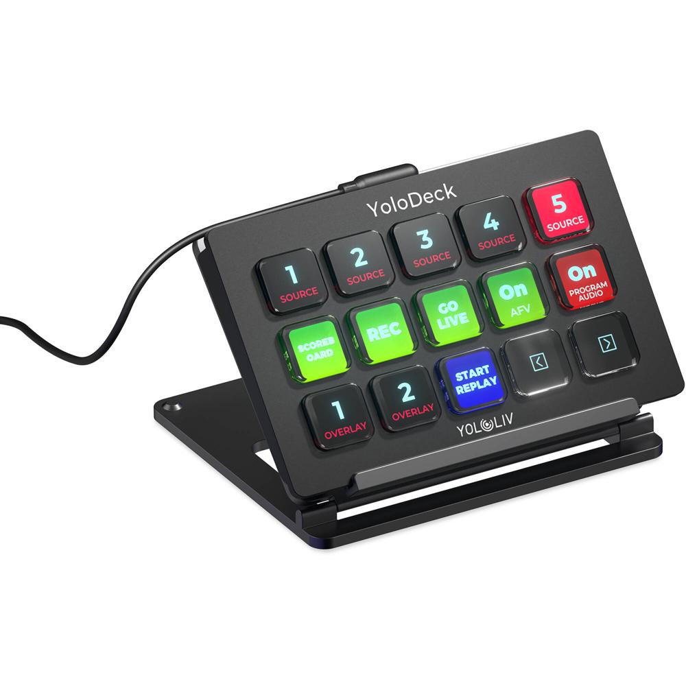 YoloLiv YoloDeck Control Panel para YoloBox - 15 Botones LCD Personalizables, Conexión US