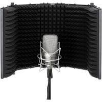 Auray RF-5P-B Filtro de Reflexión para Micrófono con 5 Paneles de Aluminio Perforado y E