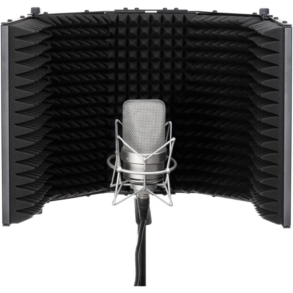 Auray RF-5P-B Filtro de Reflexión para Micrófono con 5 Paneles de Aluminio Perforado y E