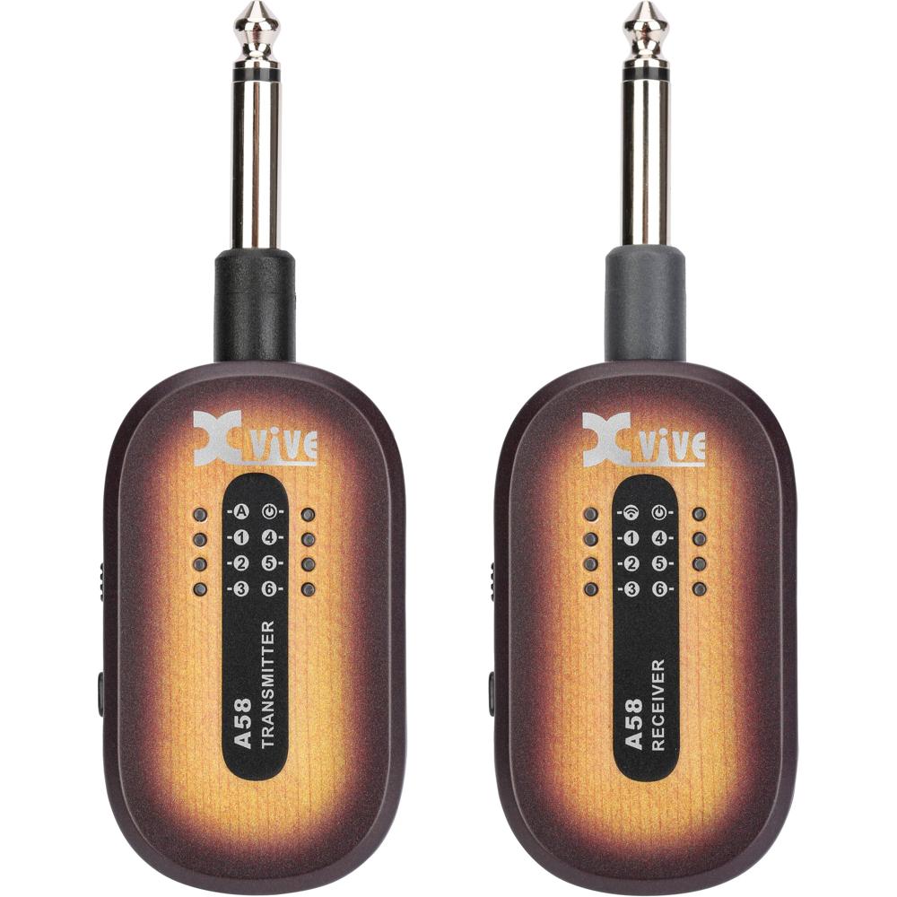 Xvive Audio A58 Sistema Inalámbrico para Guitarra - 5.8 GHz, 100' de Alcance, 24-Bit/48 k