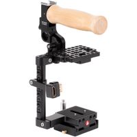 Wooden Camera Cage Unificado para BMPCC 6K/4K con Mango de Madera - Soporte para Adaptador