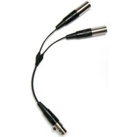 Point Source Audio YSH Cable Combinador de Dos Micrófonos TA4F a TA4M
