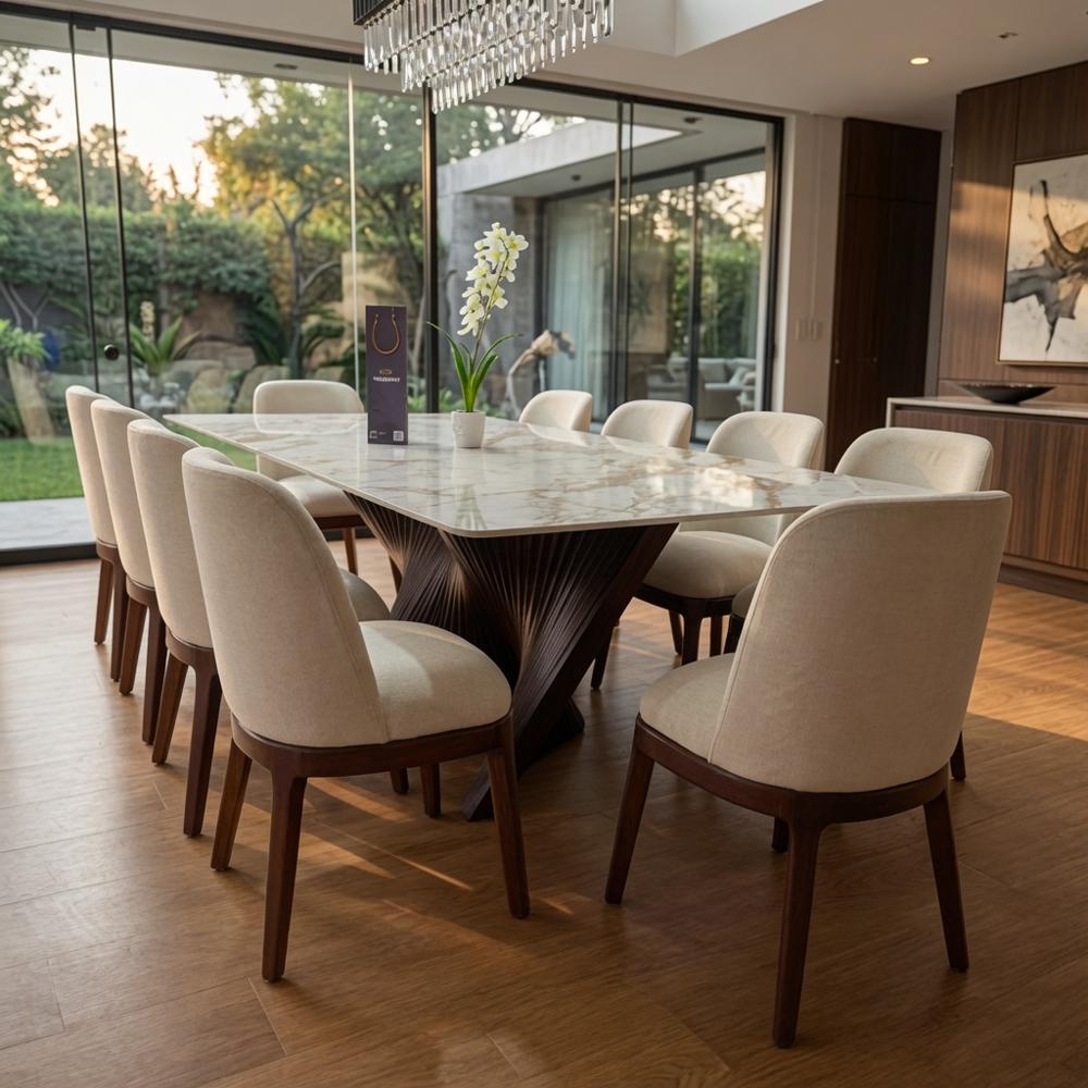 Juego de Comedor Imperial 10 Sillas de Madera TU MESITA