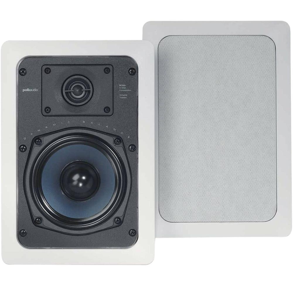 Polk Audio RC55i Altavoces In-Wall (Par) 5.25"" Cono de Polipropileno, Tweeter de 0.75""