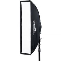 Cheetah Stand Softbox Strip 9 x 35"" con Montura Bowens, Interior Plateado, Diseño Umbrell