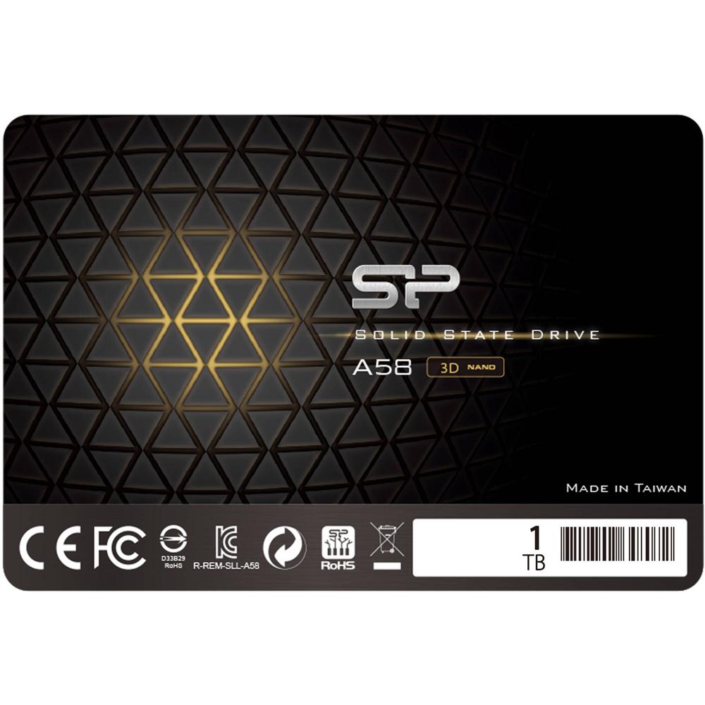 Silicon Power SSD 1TB Ace A58 SATA III 2.5"" - 500 MB/s Lectura, 450 MB/s Escritura, 3D NAN