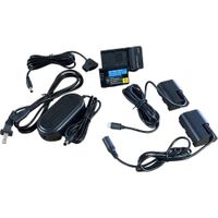 Bescor Kit de Batería LP-E6 con Cargador, Adaptador de Corriente AC y Convertidor D-Tap