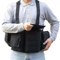 Newswear Chaleco Digital para Hombre Modelo Black - Capacidad para 3 Cámaras DSLR y 2 Len