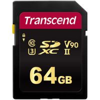 Transcend 700S Tarjeta de Memoria SDXC 64GB UHS-II V90 - Velocidad de Lectura 285 MB/s, Ve