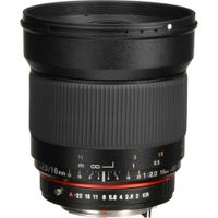 Rokinon Lente 16mm f/2.0 ED AS UMC CS para Montura Pentax K - Abertura f/2.0, Enfoque Manu