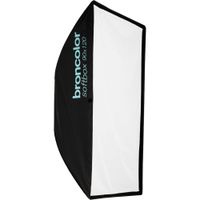 Broncolor Softbox 3.9 x 3' - Difusor de Luz Suave, Interior Plateado, Acepta Rejillas