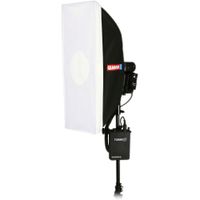 Quantum Instruments Softbox Strip QF76 10 x 24"" con Interior Plateado y Montura Ajustable